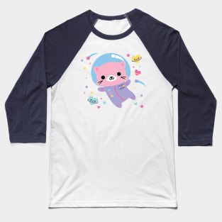 Kitty in Space Baseball T-Shirt